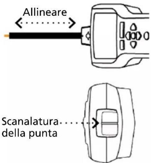 Beha-Amprobe AT8020EUR - b Uso del ricevitore AT-8000-RE in modalità Sensore punta sotto tensione - 2