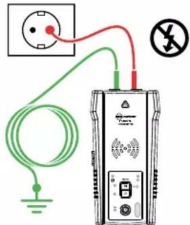 Beha-Amprobe AT8020EUR - Tracer des fils hors tension Connexion des câbles d'essai du transmetteur - 1