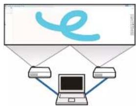 EPSON EB436wi - Dessiner sur deux écrans - 1