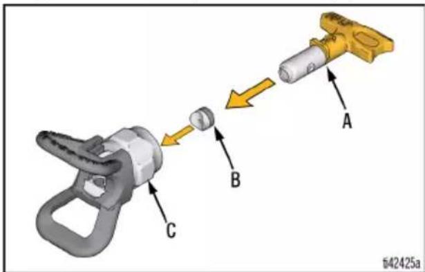 GRACO Ultra QuickShot 20B473 - Installation de la buse de pulverisation - 6