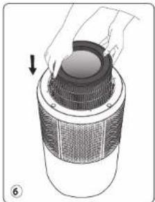 ROWENTA Pure Air City PU2840 - A SZUROK KI/BESZERELESE - 6