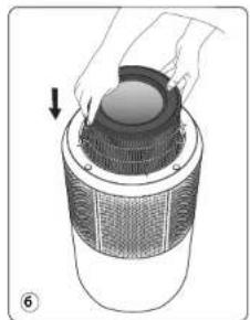 ROWENTA Pure Air City PU2840 - DISASSEMBLING/REASSEMBLING FILTERS - 6