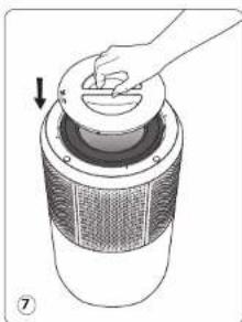 ROWENTA Pure Air City PU2840 - A SZUROK KI/BESZERELESE - 7