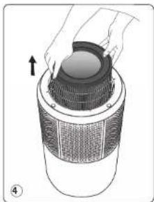 ROWENTA Pure Air City PU2840 - FILTERS DEMONTEREN / OPNIEUW MONTEREN - 4