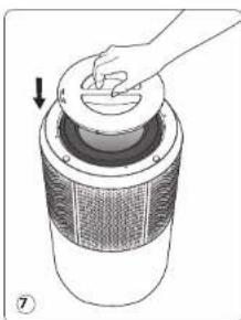 ROWENTA Pure Air City PU2840 - DEMOHTAX/YCTAHOBKAΦIbTPIB - 7
