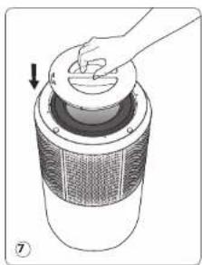 ROWENTA Pure Air City PU2840 - FILTERS DEMONTEREN / OPNIEUW MONTEREN - 7
