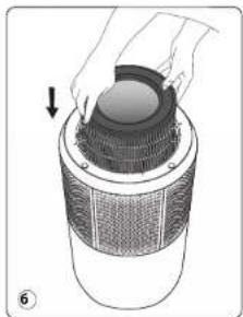 ROWENTA Pure Air City PU2840 - FILTERS DEMONTEREN / OPNIEUW MONTEREN - 6