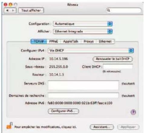 Arris Touchstone DG1670A - Configuration tcp/ip sous macos x - 3