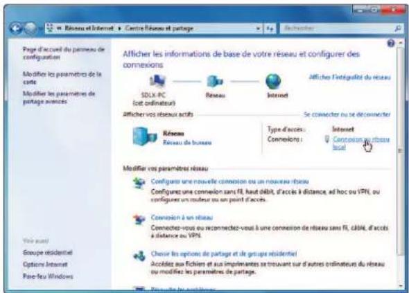 Arris Touchstone DG1670A - Configuration tcp/ip sous windows 7 - 3
