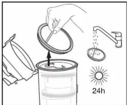EUREKA FloorRover Dash NEU526C - Washable dust cup filters - Clean frequently - 2