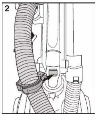 EUREKA FloorRover Dash NEU526C - Utiliser les accessoires avec le manche comme tube de rallonge - 2