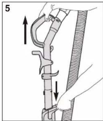EUREKA FloorRover Dash NEU526C - Utiliser les accessoires avec le manche comme tube de rallonge - 4