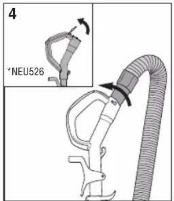 EUREKA FloorRover Dash NEU526C - Using accessories with handle as extension wand - 4