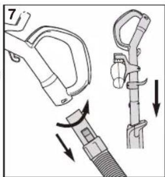 EUREKA FloorRover Dash NEU526C - Utiliser les accessoires avec le manche comme tube de rallonge - 5