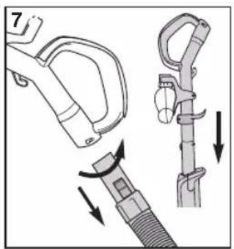 EUREKA FloorRover Dash NEU526C - Using accessories with handle as extension wand - 7