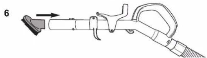 EUREKA FloorRover Dash NEU526C - Using accessories with handle as extension wand - 6