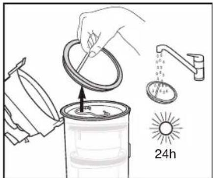 EUREKA FloorRover Dash NEU526C - Filtres lavables pour le bac à poussière - nettoyez-les fréquemment - 2