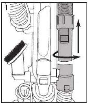EUREKA FloorRover Dash NEU526C - Using accessories with handle as extension wand - 1