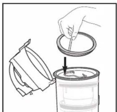 EUREKA FloorRover Dash NEU526C - Washable dust cup filters - Clean frequently - 5