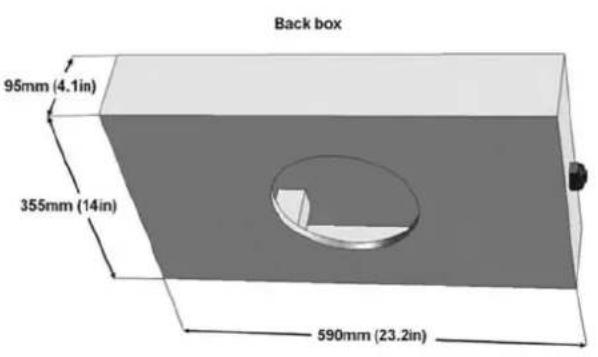 CABASSE Archipel 13 ICD - ② OPTION ENCEINTE ARRIERE - BACK BOX OPTION - BACK BOX ZUSATZAUSSTATTUNG - 1