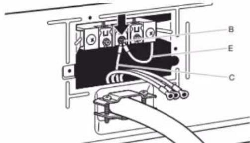 WHIRLPOOL YWED6605MC - Connect neutral bond wire and neutral wire - 1