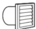 WHIRLPOOL YWED6605MC - Évents pour conduit d'évacuation : - 1