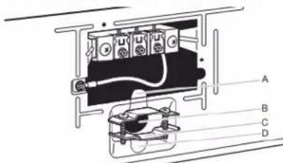 WHIRLPOOL YWED6605MC - Serre-cables du cordon d'alimentation - 1