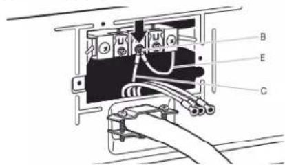 WHIRLPOOL YWED6605MC - Connecter le conducteur neutre et le conducteur neutre - 1