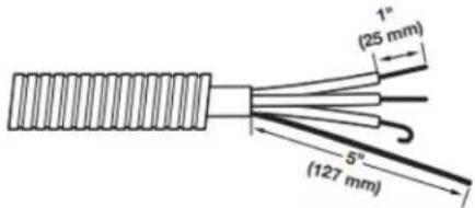 WHIRLPOOL YWED6605MC - Prepare your 4-wire cable for direct connection - 1