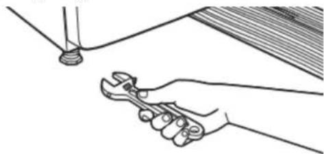 WHIRLPOOL YWED6605MC - Adjust leveling legs - 1