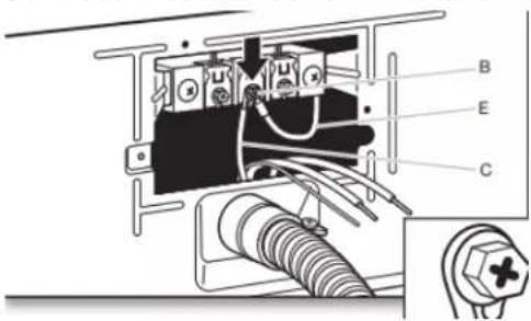 WHIRLPOOL YWED6605MC - Prepare your 3-wire cable for direct connection - 2