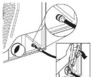 WHIRLPOOL YWED6605MC - Attach long hose to dryer fill valve and tighten coupling - 1