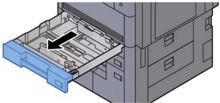 KYOCERA TASKalfa 9002i - Sortir entièrement le magasin de la machine. - 1