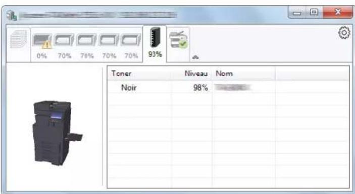 KYOCERA TASKalfa 9002i - Onglet État cartouche - 1