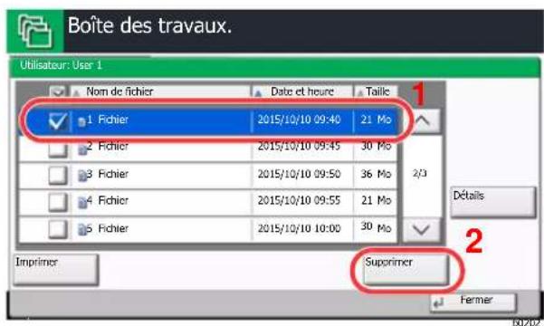 KYOCERA TASKalfa 9002i - Supprimer le document. - 1