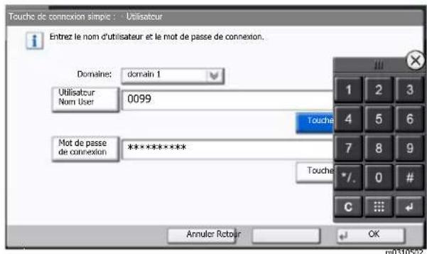 KYOCERA TASKalfa 9002i - Spécification de l'utilisateur à partir des utilisateurs réseau - 1