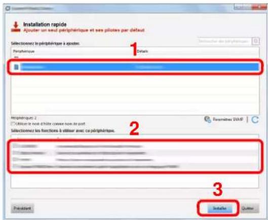 KYOCERA TASKalfa 9002i - Installer le logiciel. - 1