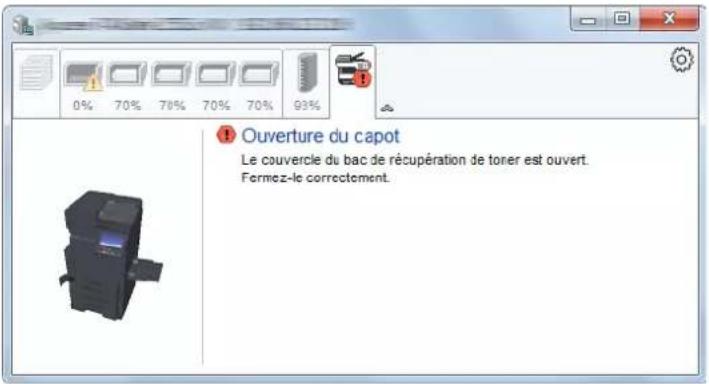 KYOCERA TASKalfa 9002i - Onglet Alerte - 1