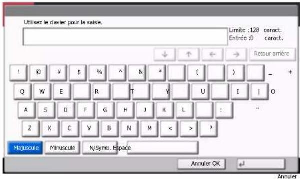 KYOCERA TASKalfa 9002i - Écran de saisie en majuscules - 1
