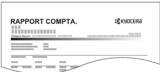 KYOCERA TASKalfa 9002i - Impr. rapport compteurs - 1