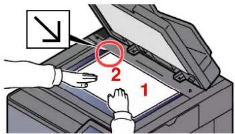 KYOCERA TASKalfa 9002i - Mise en place des originaux sur la glace d'exposition - 1