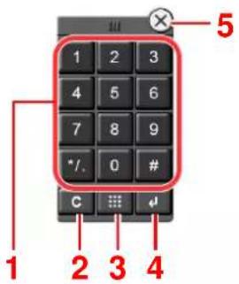KYOCERA TASKalfa 9002i - Saisie de numéros - 1