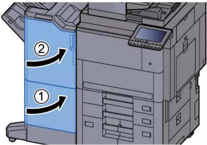 KYOCERA TASKalfa 9002i - Élimination des agrafes coincées dans l'unité de piage - 6