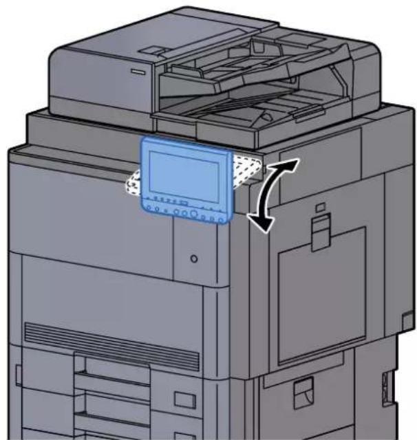 KYOCERA TASKalfa 9002i - Réglage de l'inclinaison du panneau de commande - 1
