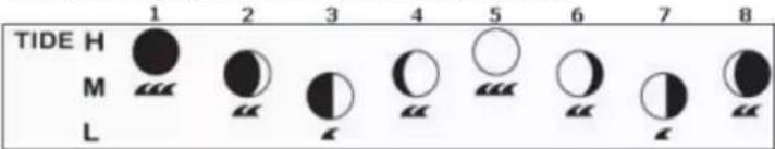 LEXIBOOK MeteoClock Elegance SM1800 - 1: New Moon 2: Waxing Crescent 3: First Quarter 4: Waxing Gibbous - 1