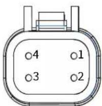 Rockford Fosgate M2D410SB - Broche de sortie COLOR OPTIX™ (côté fils) Connecteur COLOR OPTIX™ - 1