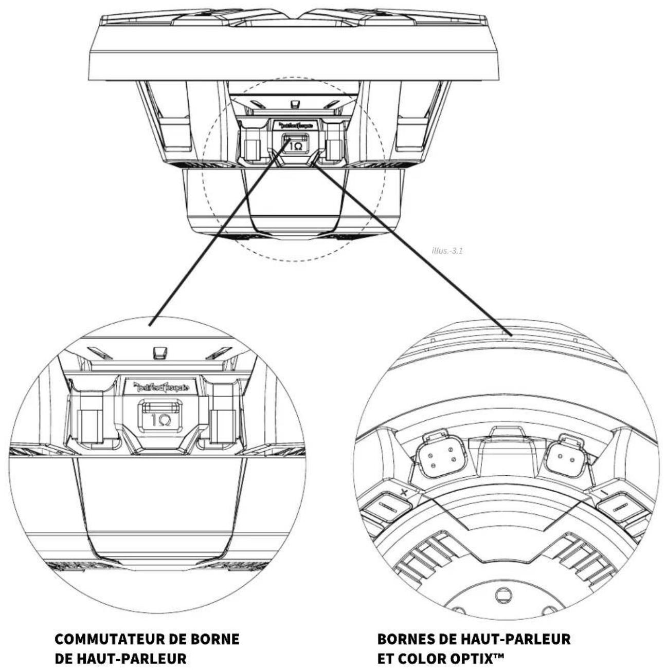 Rockford Fosgate M2D410SB - Montage - 1