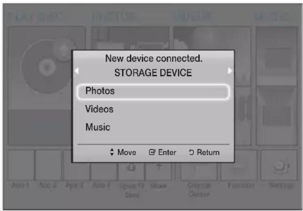 SAMSUNG HTJ4550K - Méthode 1: Avant de connecter un périphérique USB l'appareil est allumé - 1