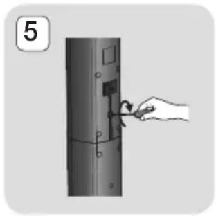 SAMSUNG HTJ4550K - Installation des enceintes sur le pied type Tallboy - 5