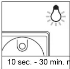 STEINEL HF 360 UP - Knoppen voor lichtfuncties ⑥ (alleen voor IR 180 UP/HF 360 UP) - 1